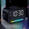 Multifunction 15W Wireless Charger Bluetooth Speaker Home Clock Desktop Audio