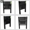 2 Ladder Step Portable Black Folding Safety Non Slip Small Stool Ladders