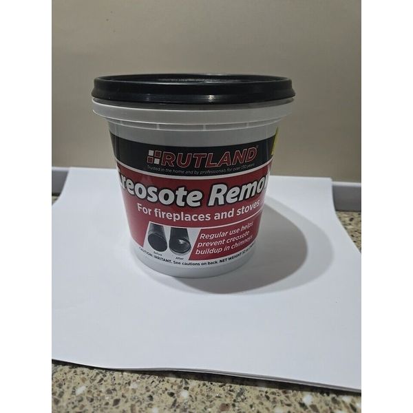 NEW Rutland Creosote Remover, Fireplace, Wood Stove & Chimney Cleaner, 2 lb Tub