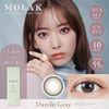 [ Miyawaki Sakura Image Model Colored Contacts ] MOLAK One Day 10pcs Dazzle Gray (Prescription) [-3.00]