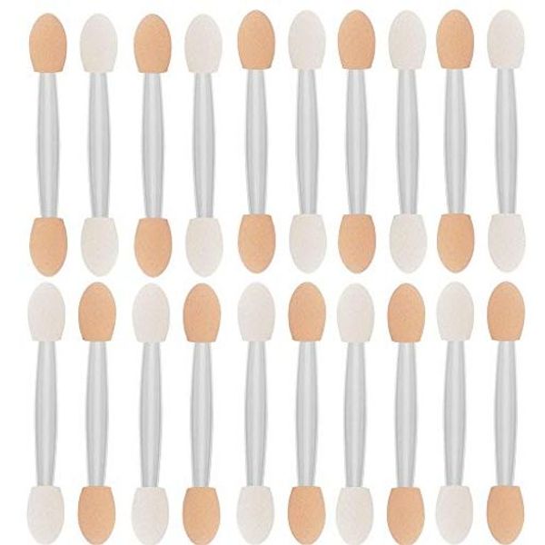 100pcs Eyeshadow Brushes Eyeshadow Applicators Makeup Brushes Disposable Eyeshadow Brushes Double Ended Sponge Applicators Double Sided Eyeshadow Sponge Applicators