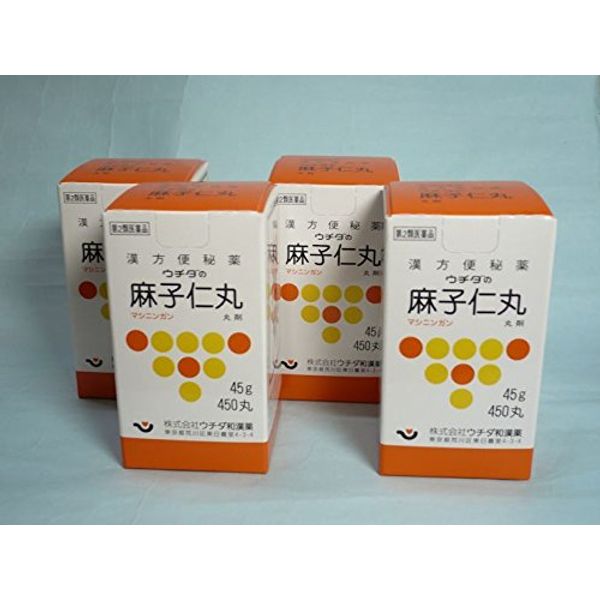 【第2類医薬品】ウチダの麻子仁丸 45g ×4