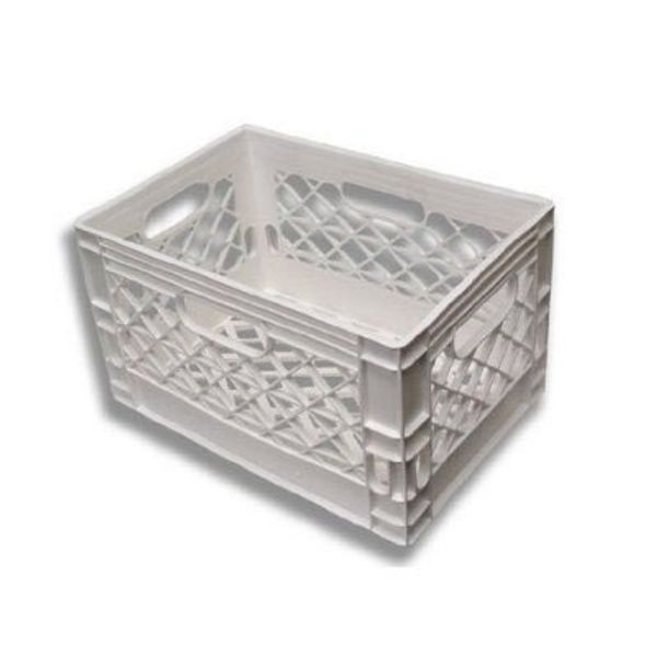 Farmplast, LLC. 24qt White New Milk Crate
