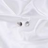 Tuscany Silver Women's Sterling Silver Hammered Round Drop Earrings