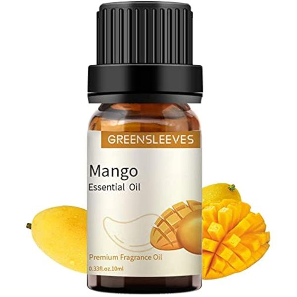 GREENSLEEVES Mango Essential Oil 10ml, 100% Pure Organic Mango Scent Aromatherapy Diffuser Oils 10ml (Mango)