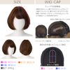 Brightlele p-hf1244-ORB Bob Wig, Fully Hand Planted Wig, Medical Use, Natural Wig