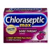 Chloraseptic Max Strength Sore Throat Lozenges, Wild Berries Flavor, 15 CT, 4 Pack