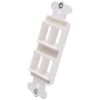 Vanco 820324 4 Port Décor Wall Plate Insert - White