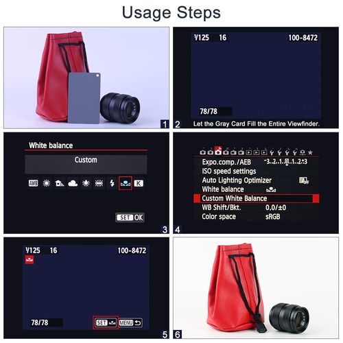 Fotover Grey Card White Balance Card,3 in 1 Digital Color Correction Set 18% Exposure Photography Card for Video, DSLR and Film,2 Pack