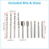 41PC Dremel Rotary Multi Tool Cutting Guide HSS Router Drill Bits Attachment Kit
