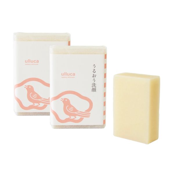 ulluca Soap Studio KURIYA Moisturizing Facial Cleanser, 2 Pieces, 3.5 oz (100 g) x 2 (Soap/Natural Essential Oils/Aroma/Additive-free/Dry Skin/Sensitive Skin/Hypoallergenic/Solid/Natural Materials/Skin-friendly)