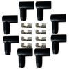 8 Pack 90 Degree Spark Plug Boot HEI Distributor and Coil Boot Terminal Kit