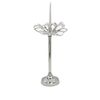 Godinger Candle Stick Holder Flower - 15.75" Nickel