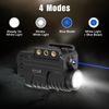 Blue Beam Laser and Flashlight Combo for Pistol, Rail Mounted Tactical Rechar...