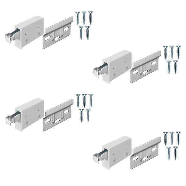 TERF® Kitchen Cabinet Universal Hanging Bracket with Wall Mounting Cupboard Cabinet Hanger Plate 63mm Including Fixing Screw - Pack of 4