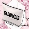 PLITI Dancer Makeup Bag Dance Teacher Cosmetic Bag Dance Teacher Gifts Dance Lover Gifts Dance Team Gift(one danceU)