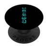 Turquoise Stack Grunge Monster Smile Faces Turquoise Graphic PopSockets Adhesive PopGrip