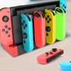 iFCOW Controller Charger for Joy Cons, USB Charging Dock Charger Compatible with Nintendo Switch & Switch OLED Model Joy-Con Controllers