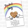 String Lights in A Heart Rainbow Personalised Gift Pocket Hug