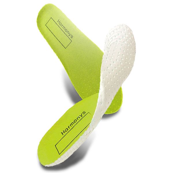 Harmonys Insole, For Kids, Juniors, Shock-Absorbing, 3D, Arch Insole, Ventilated, green