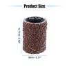 VOCOSTE Sanding Bands Set 60 Grit Sanding Bands Set with Free Box Drum Sander Polishing Sleeves for Nail Sanding Tools 100 Pcs Brown
