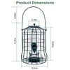 Wild Bird Feeder Squirrel-Proof Chew-Proof Metal Hanging Seed Feeder Portable