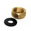 3/4" Brass Blanking Cap & Washer (10) Spares +