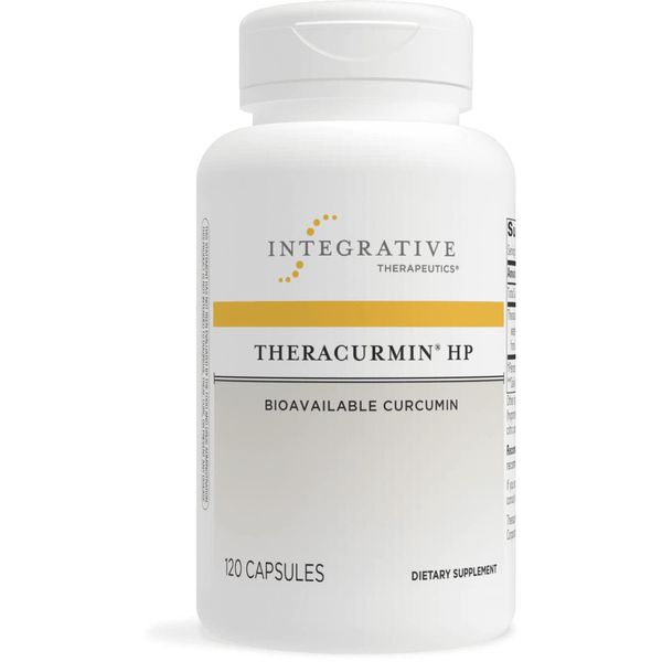 Integrative Therapeutics Theracurmin HP - Curcumin - Turmeric Supplement - for Muscle Recovery Due to Occasional Overuse* - Vegan - Dairy Free - Gluten Free - 120 Capsules