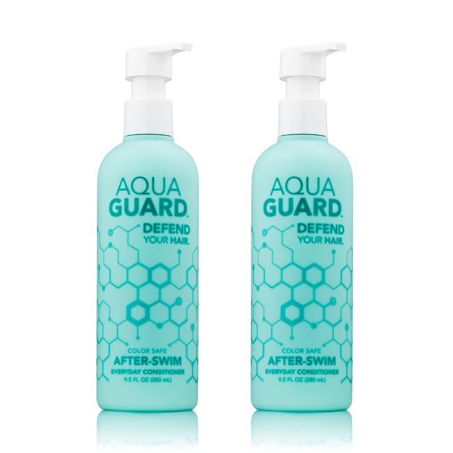 AquaGuard After-Swim Everyday Conditioner – Hergestellt für Schwimmer – Paraben- und Glutenfrei, Vegan, Farbsicher, Leaping Bunny-zertifiziert (2 Flaschen)