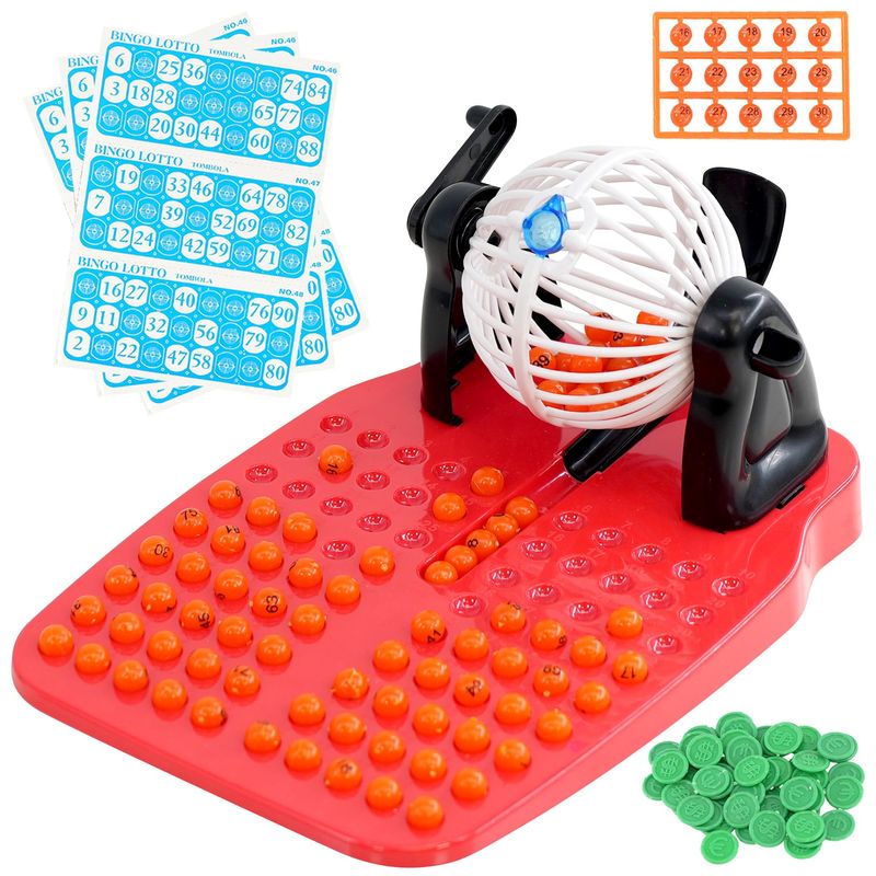 300 Cartons De Bingo 90 Boules – Séries Complètes, Micro-perforés, Rouge, 95x53mm !