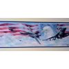 Wallpaper Border Air Force Jet Fighters American Flag & Eagle with Blue Trim