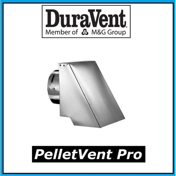 DURAVENT PELLETVENT PRO Pipe 4" Diameter Square Horizontal Cap #4PVP-HSC NEW!