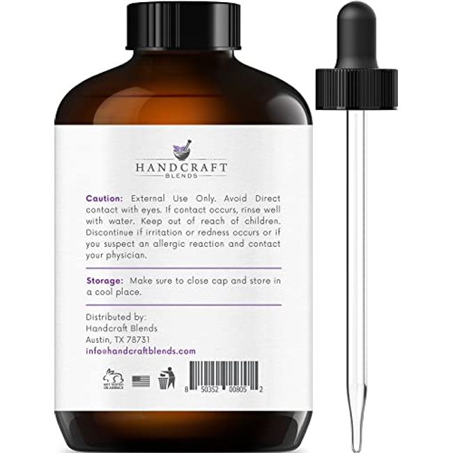 Handcraft Blends Lemongrass Essential Oil - 100% Pure and Natural - Premium Therapeutic Grade with Premium Glass Dropper - Huge 4 fl. oz