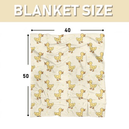 Koesnbre Cute Duck Blanket for Women Girls Kids Adults 40" x 50", Flannel Throw for Sofa Couch Bed Living Room, Gifts for Animal Lovers