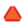 Moving Vehicle Triangle Sign Orange Base Reflective Border Slow Move UTV 14 x 16