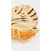 LELET NY Women's Glossy Shell Claw Clip, Gold, 1 Count