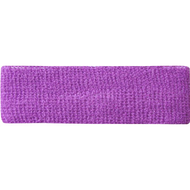 Ladies & Girl's Fluorescent Neon Soft Sweatband Hair Headband (Lilac)