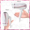 CONFU 1200W Hair Dryer, Negative Ions, Temperature & Air Flow Adjustment, Cold/Hot Air Mode, Foldable, Lightweight, Quick Drying, Constant Temperature, Hair Care, Simple, Smooth, Glossy Hair, Travel, Home Use, White