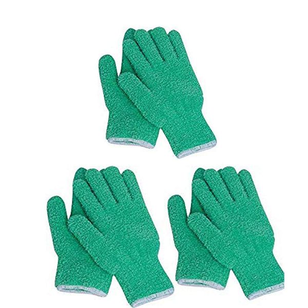 Evridwear Microfiber Dusting Gloves, Dusting Cleaning Glove for Plants, Blinds, Lamps,and Small Hard to Reach Corners (5Pairs L/XL)