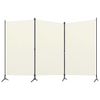 CHARMMA 3-Panel Room Divider Cream White 102.4"x70.9"-3.71KG