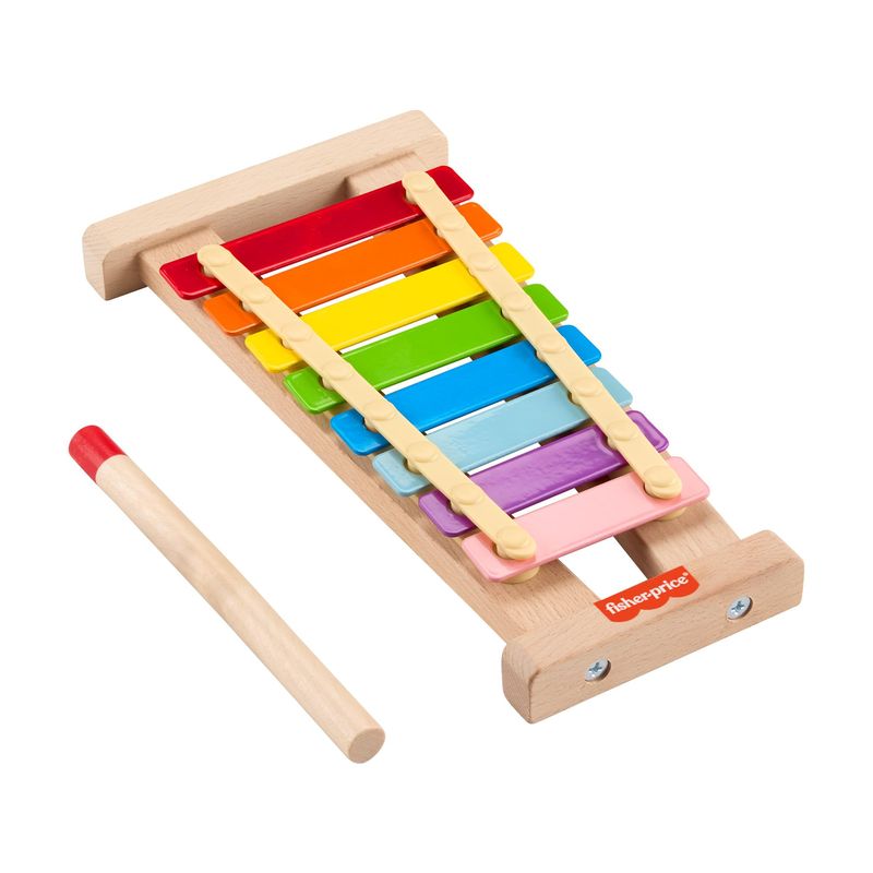 Fisher Price HXV13 Wooden Toy, Doremifa Musical Scale, Rainbow ...