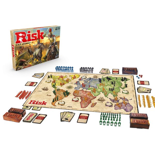 Hasbro B7404 Risk World Domination Strategy Game, Japanese Version, Recommended for Ages 10 and Up, 2-5 Players