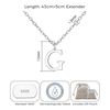 Philip Jones Sterling Silver Initial G Necklace