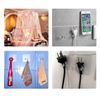 Set of 12 Waterproof Transparent Plug Hooks Multi-Purpose Wall Hooks