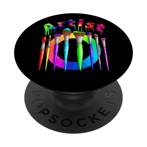 Artist Color Wheel Paints Brushes PopSockets Swappable PopGrip
