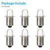 6pcs P13.5S LED Flashlight Lights Torch Lamp Bulbs 3V White Upgrade Replacement