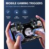 Cuifati High Sensitivity Mobile Game Controller Trigger, Dual Operation Finger Sleeve and Control Button, Comfortable Design, Durable Materials, Wide Compatibility