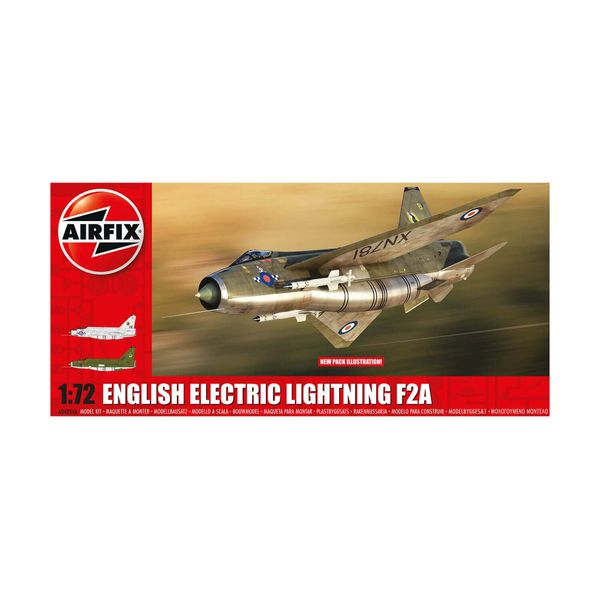 Airfix Model Set - A04054A English Electric Lightning F2A Model Building Kit - Plastic Model Plane Kits for Adults & Children 8+, Set Includes Sprues & Decals - 1:72 Scale Model