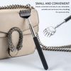 2 PCS Back Scratcher, Retractable Scratch Tool, Extendable Back Scratcher, Portable Scratch Tool, Hand Massager (Black)