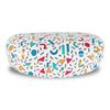 LAGO TERRA Memphis Print Hard Shell Sunglasses Case - White (Large)